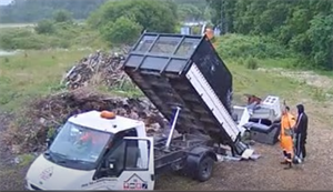 Fly tipping at Double H Nurseries